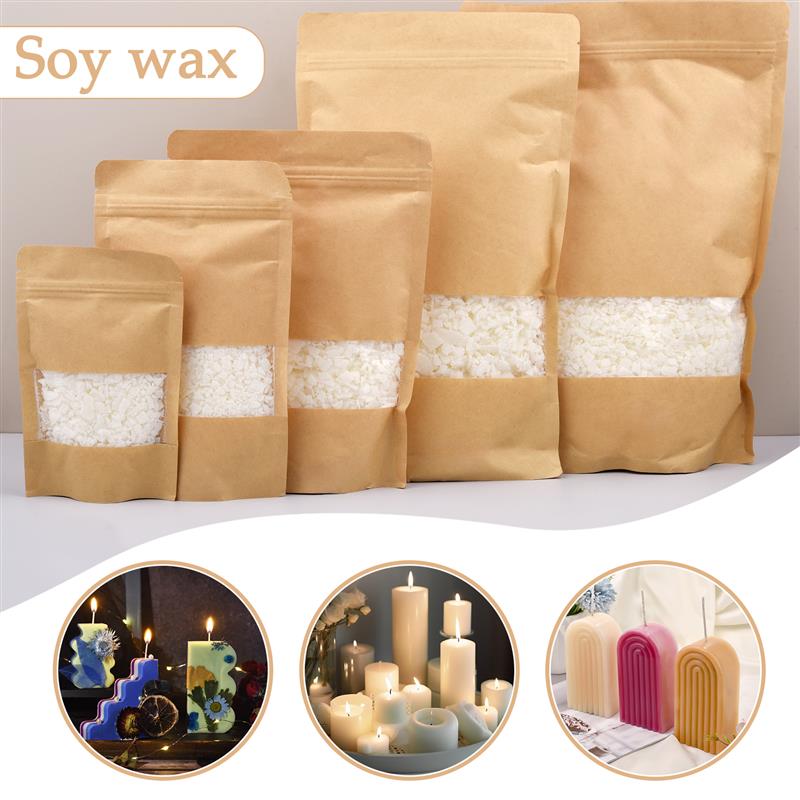 Candle Making Soy Wax - 50-1000g Doğal Saf Soya Balmumu Pul
