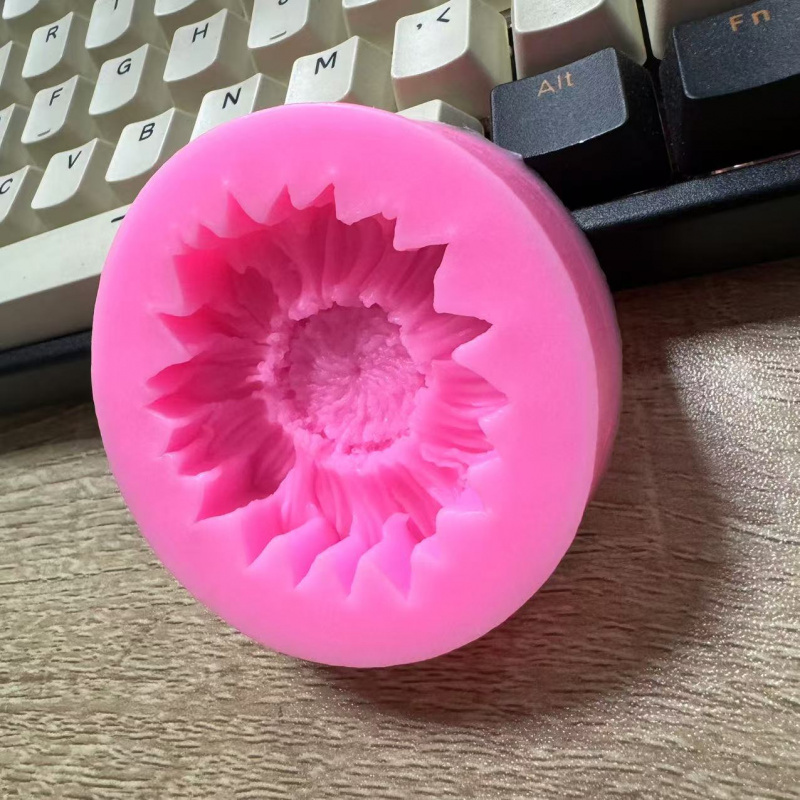 Candle Making Wax Melter - 1Ayçiçeği Silikon El Sanatları Kalıp-Oval Şekilli