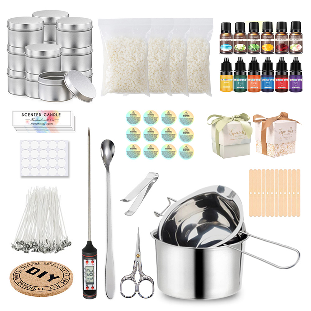 Candle Making Kit For Kids - Mum Yapımı Kiti Dökme Pot Fitilleri