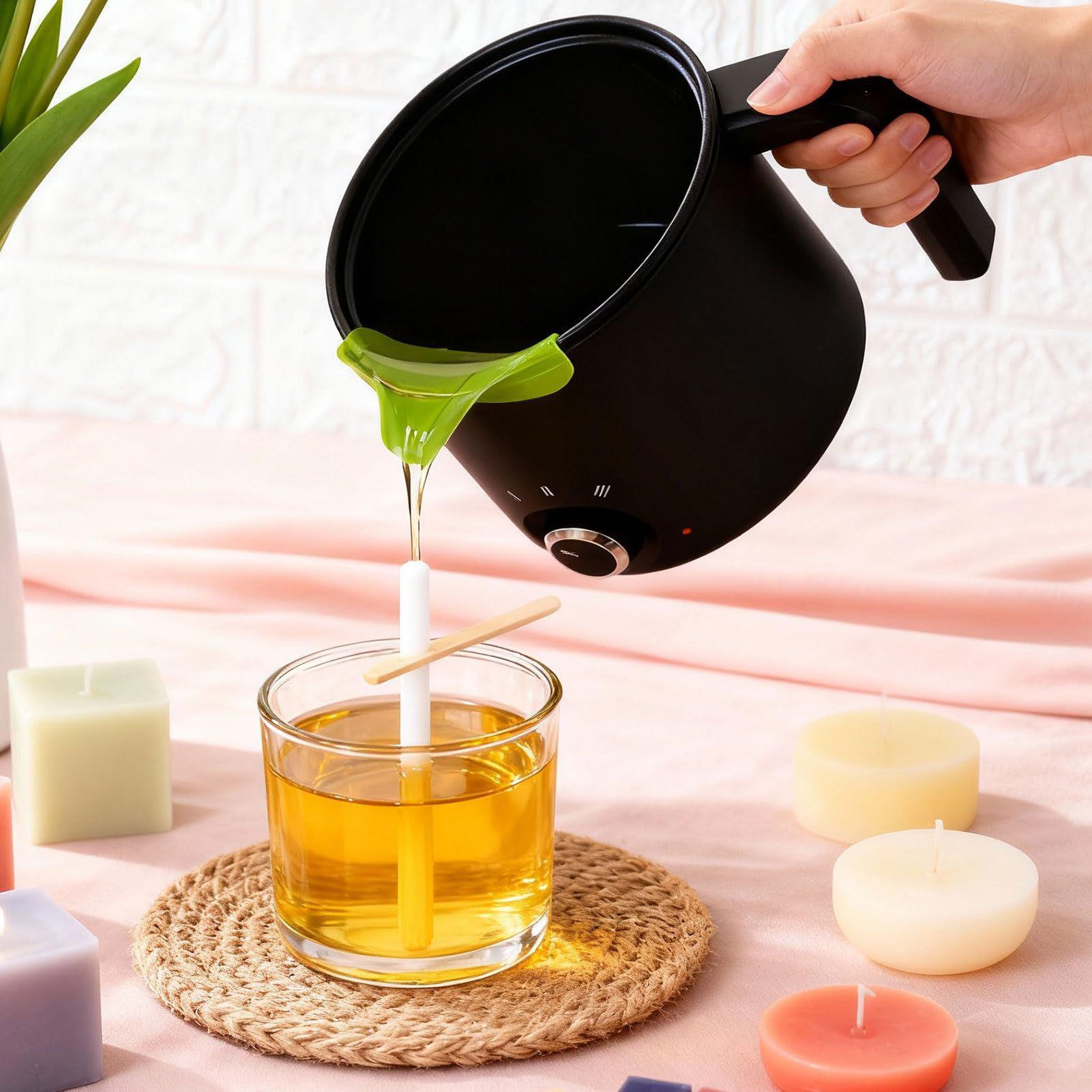 Candle Making Wax Melter - 1.5L Elektrikli Isıya Dayanıklı Sürahi Balmumu