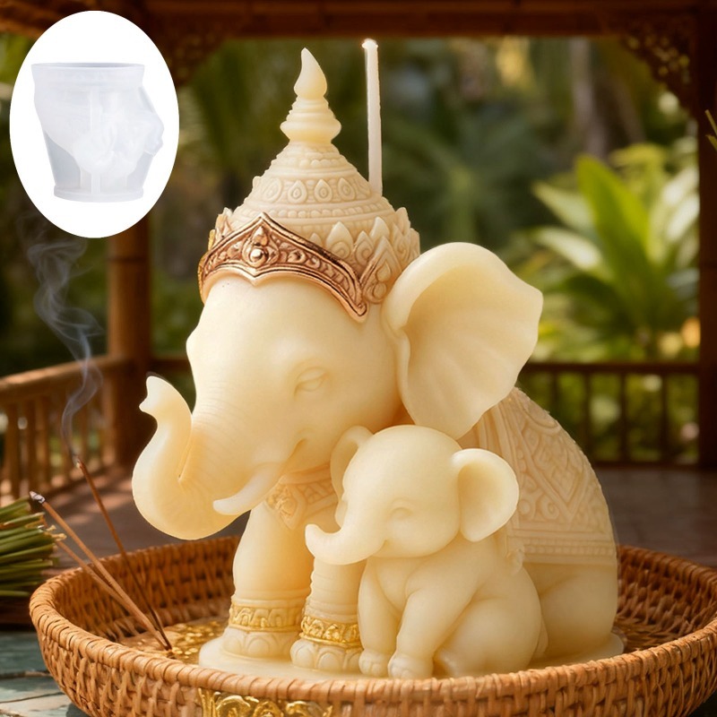 Candle Making Kit For Kids - Tayland Anne Çocuk Fil Aromaterapi Mum
