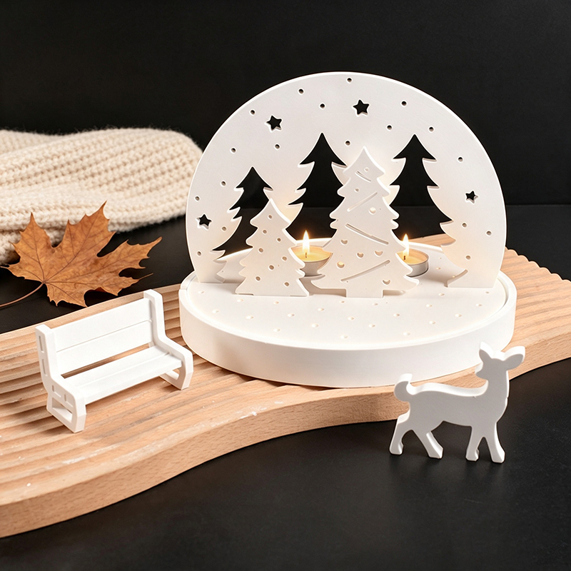 Noel Geyiği Tealight Mumluk Si - Candle Making Kits incelemesi ve fiyatı