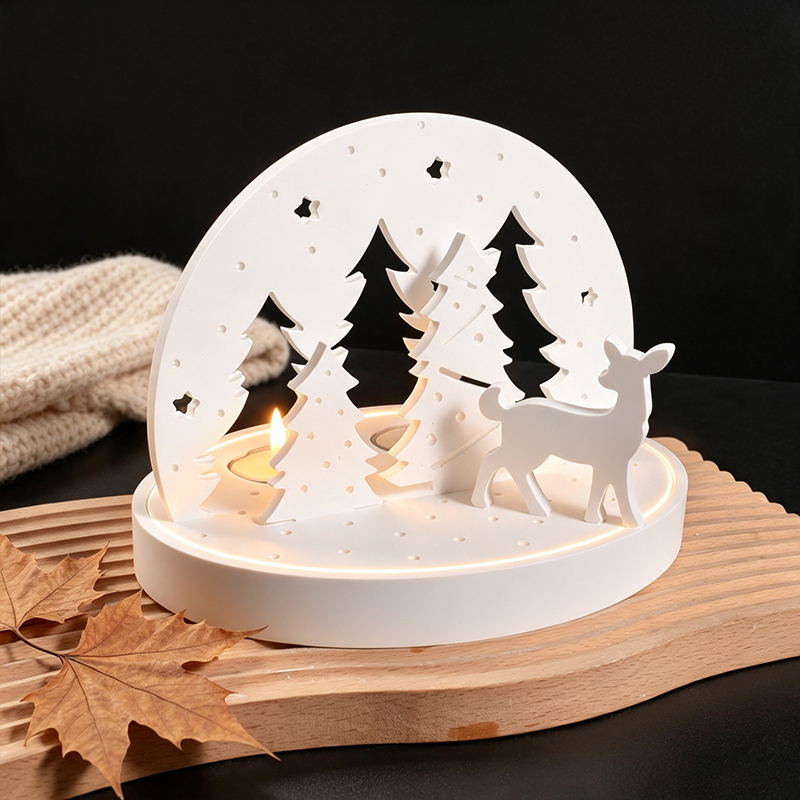 Noel Geyiği Tealight Mumluk Si - Candle Making Kits incelemesi ve fiyatı