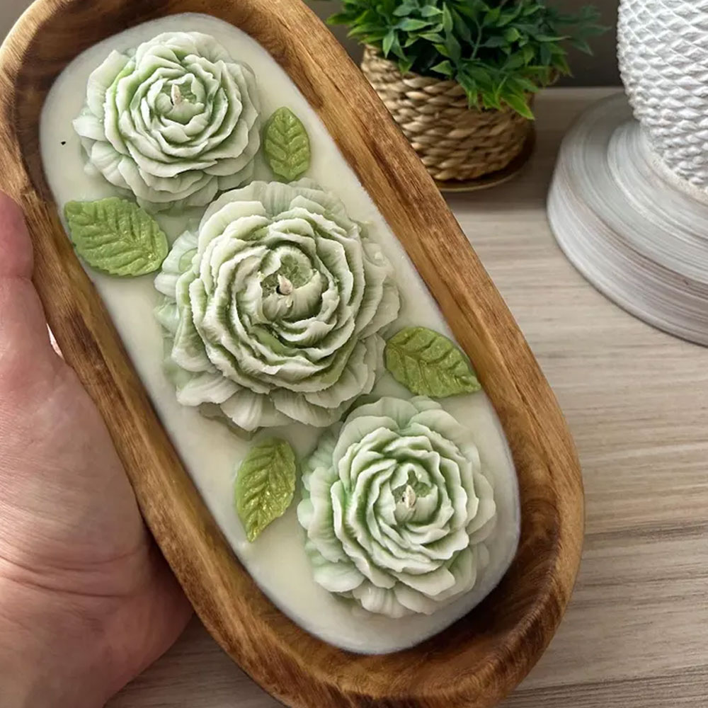 Şakayık Gül Silikon Mum Kalıpl - Candle Making Austin incelemesi ve fiyatı