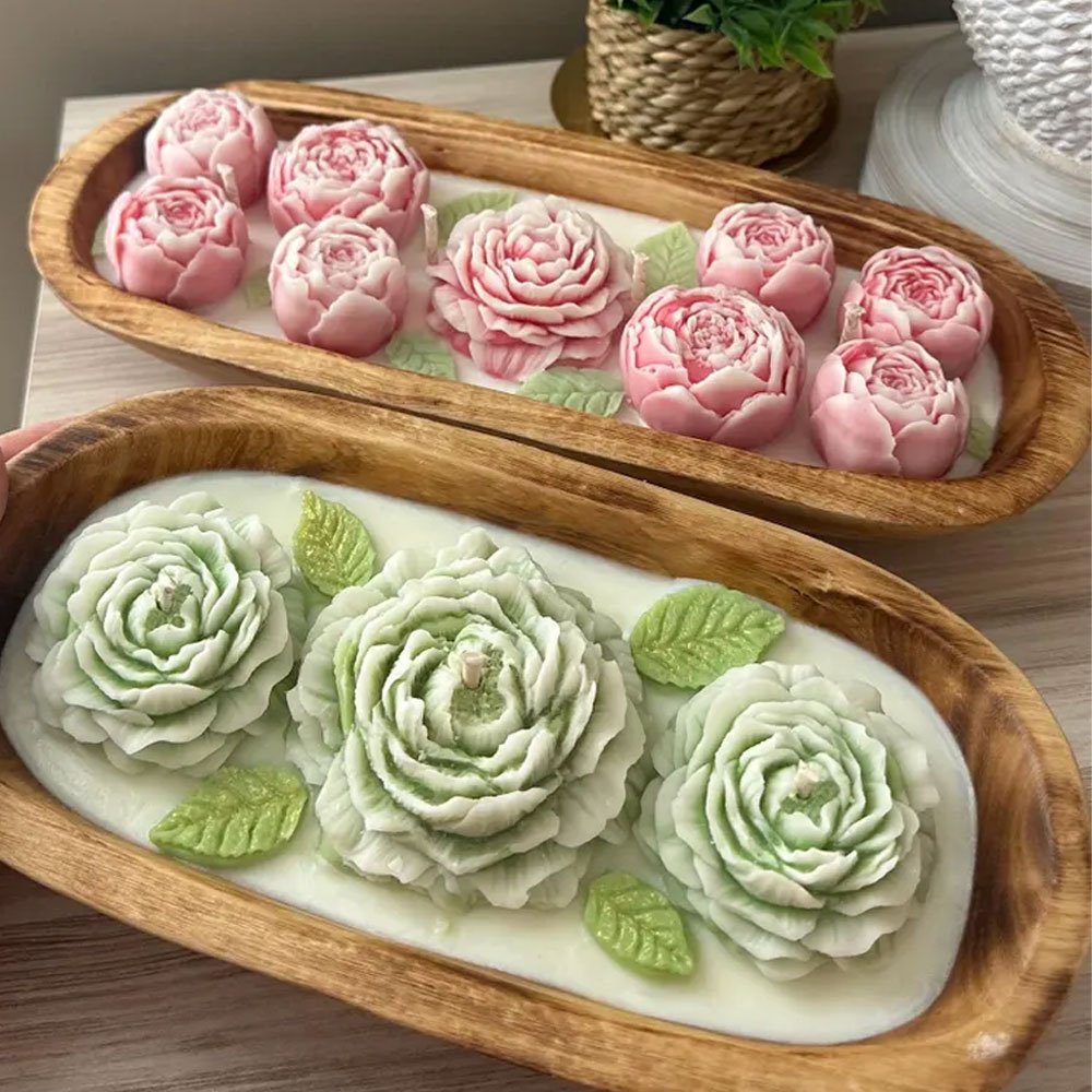 Şakayık Gül Silikon Mum Kalıpl - Candle Making Austin incelemesi ve fiyatı