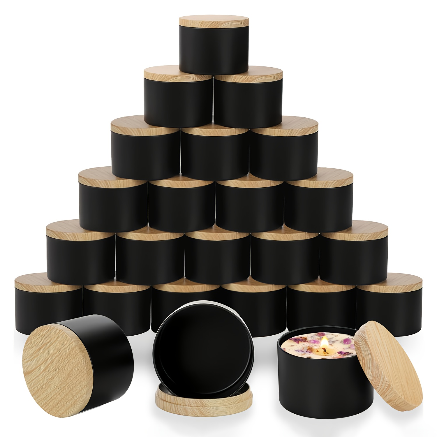 Ahşap kapaklı siyah mum kavano - Candle Making Kit For Kids incelemesi ve fiyatı