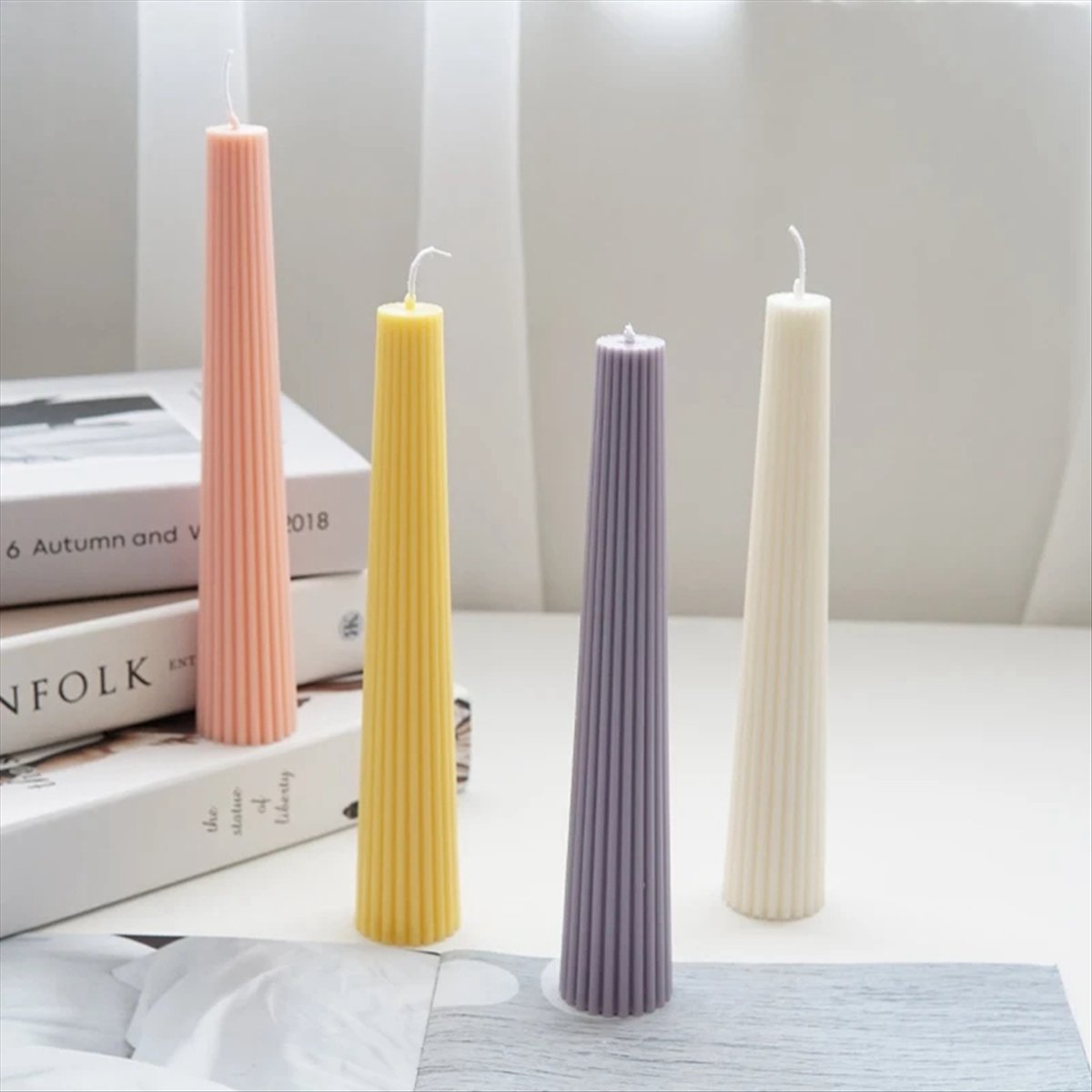 ABAB Çizgili Uzun Sütun Aromat - Candle Making Kits incelemesi ve fiyatı