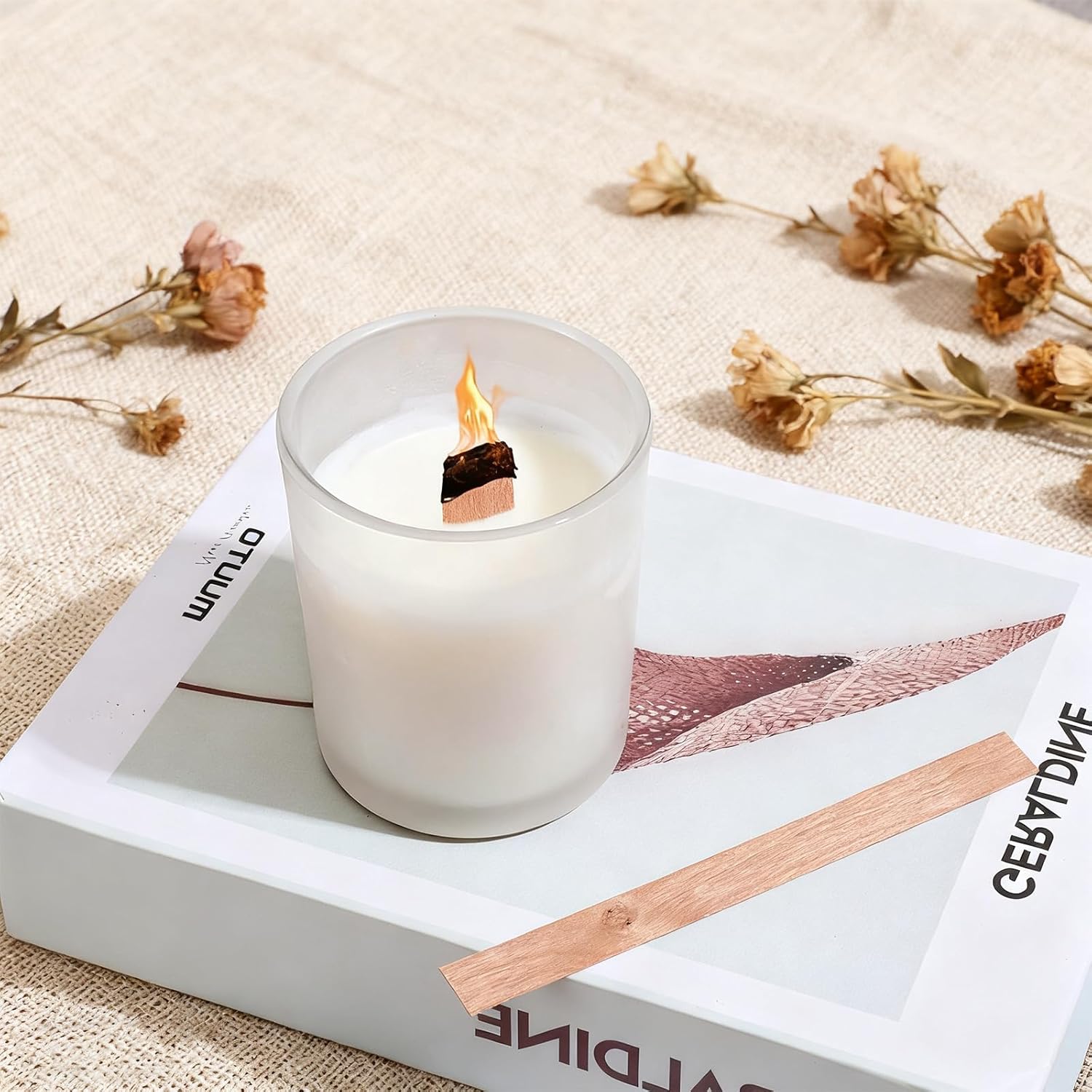 60 adet ahşap fitiller mum yap - Candle Making Wax Melter incelemesi ve fiyatı