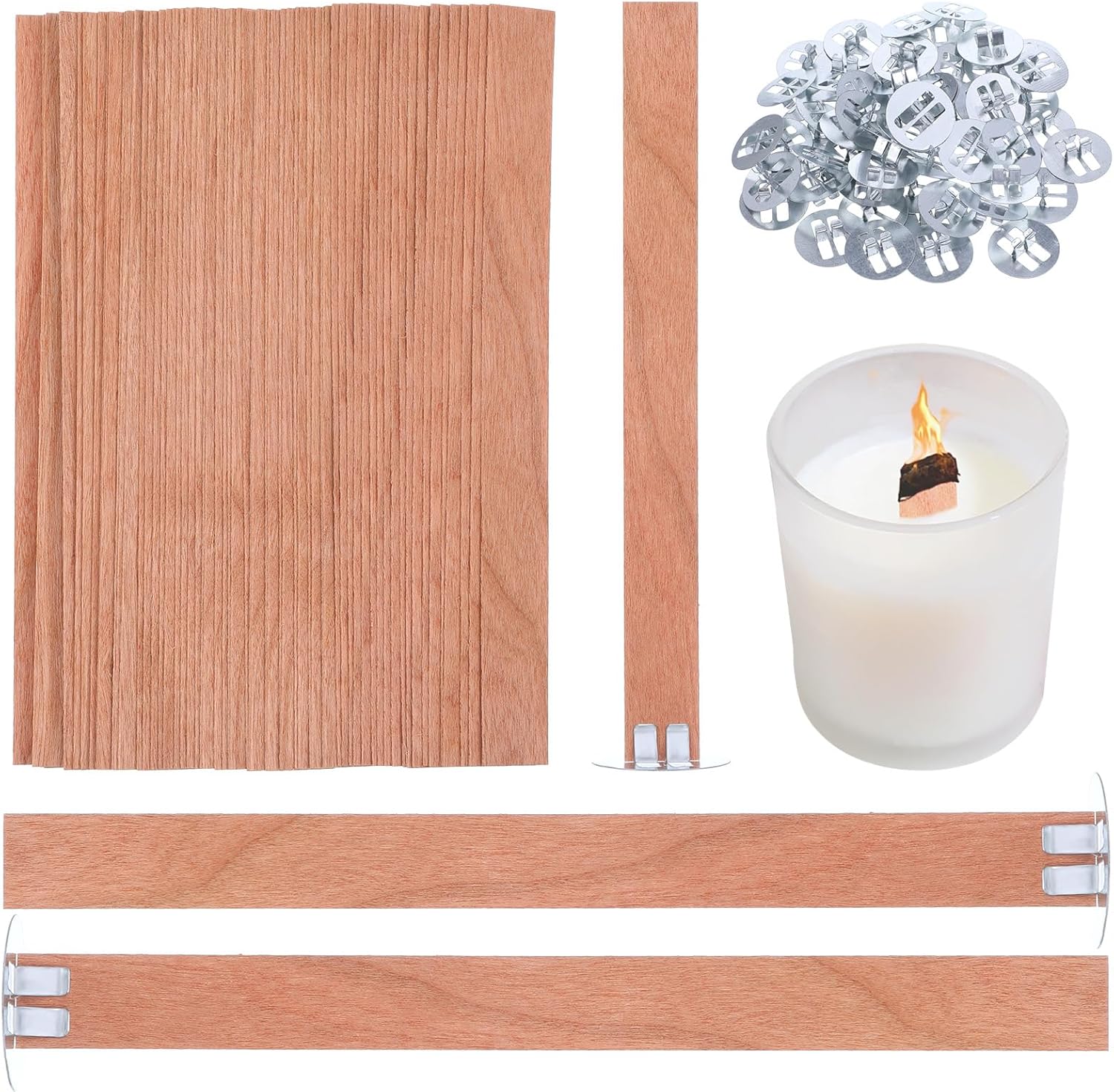 60 adet ahşap fitiller mum yap - Candle Making Wax Melter incelemesi ve fiyatı