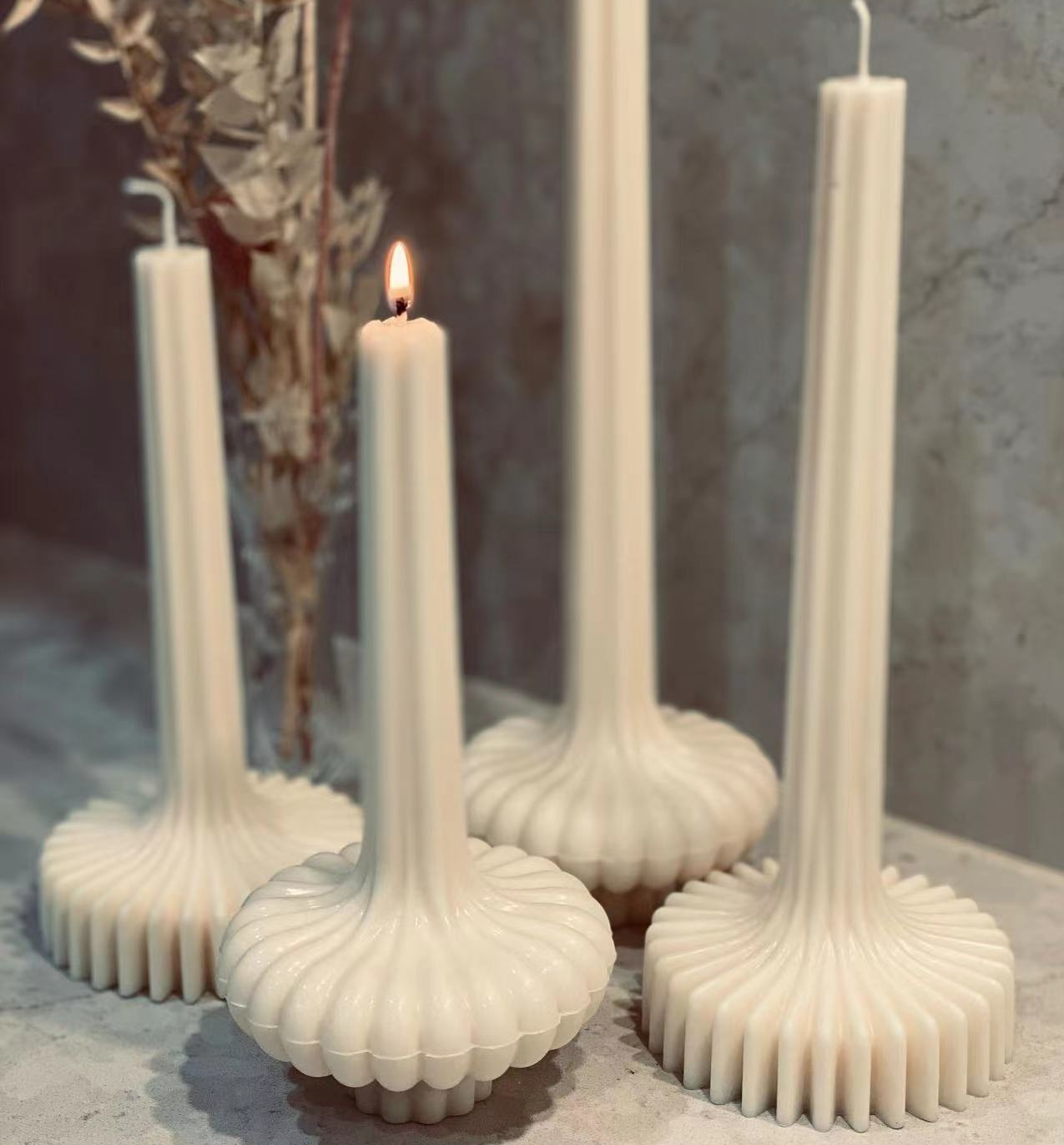 DIY Estetik Nervürlü Sütun Mum - Candle Making Soy Wax incelemesi ve fiyatı