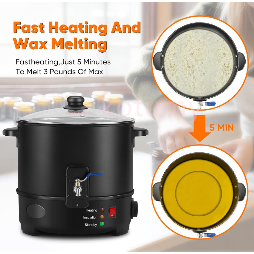 6L Küçük Balmumu Eritici Paraf - Candle Making Machine incelemesi ve fiyatı