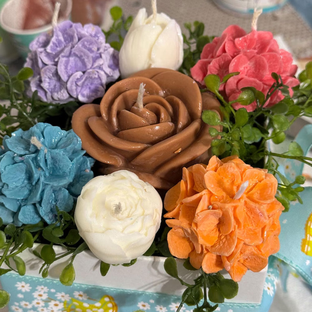 Gül Lale Silikon Mum Kalıp Çok - Candle Making Austin incelemesi ve fiyatı